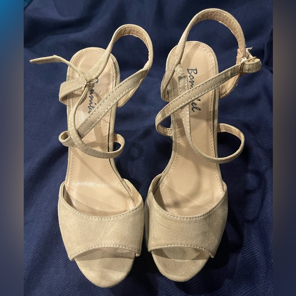 Tan Platform Heels